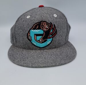 Memphis Vancouver Grizzlies Mitchell & Ness Fitted 7 3/4 Hat NBA Wool Nylon